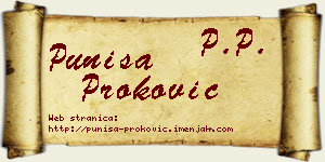 Puniša Proković vizit kartica
